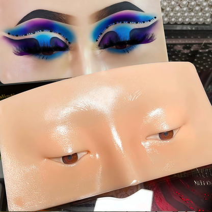 Plantilla de silicona para práctica de maquillaje profesional